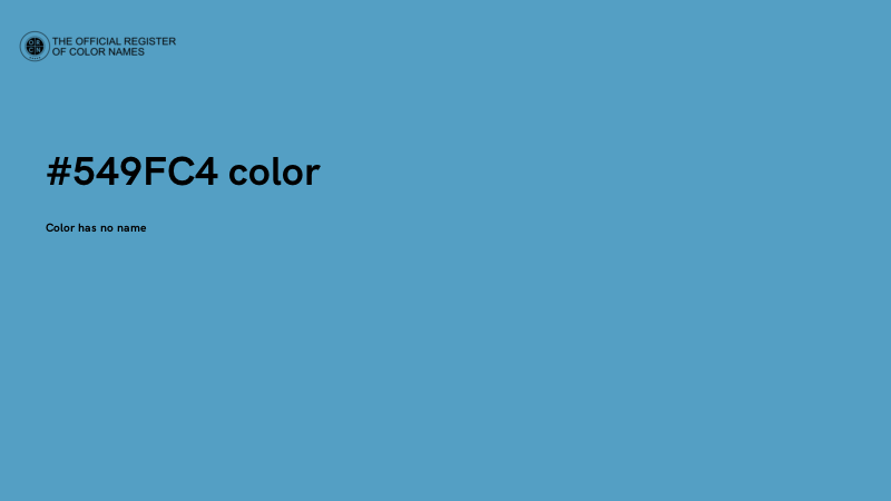 #549FC4 color image