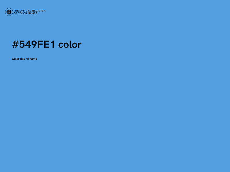 #549FE1 color image