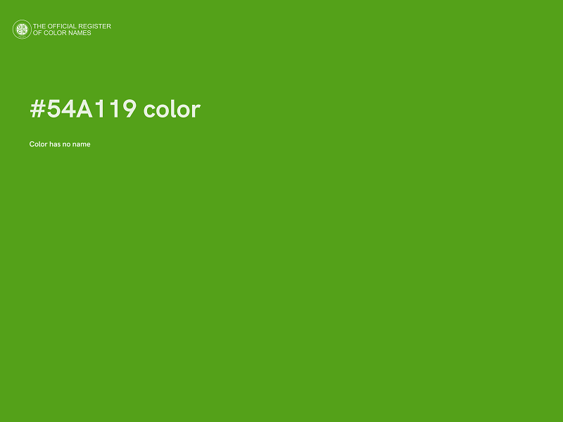 #54A119 color image