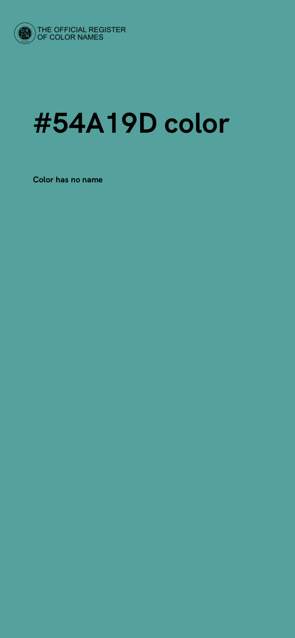 #54A19D color image