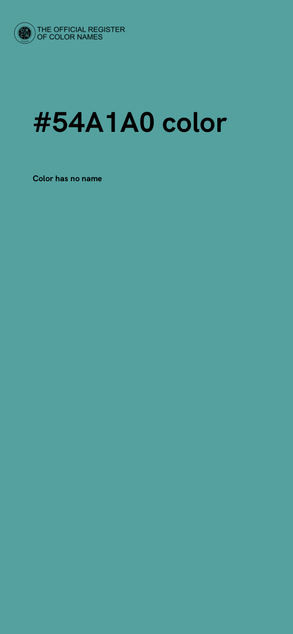 #54A1A0 color image