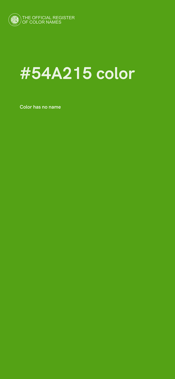 #54A215 color image