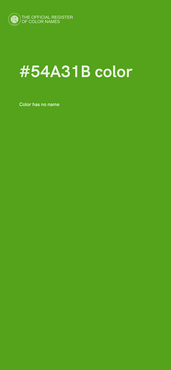 #54A31B color image