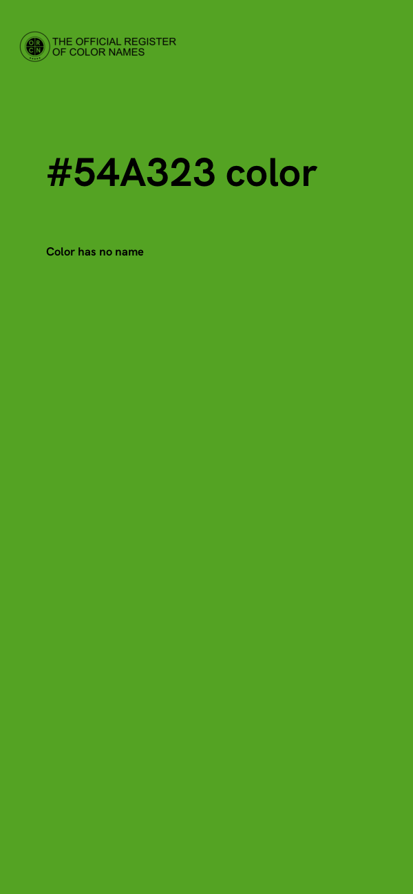 #54A323 color image