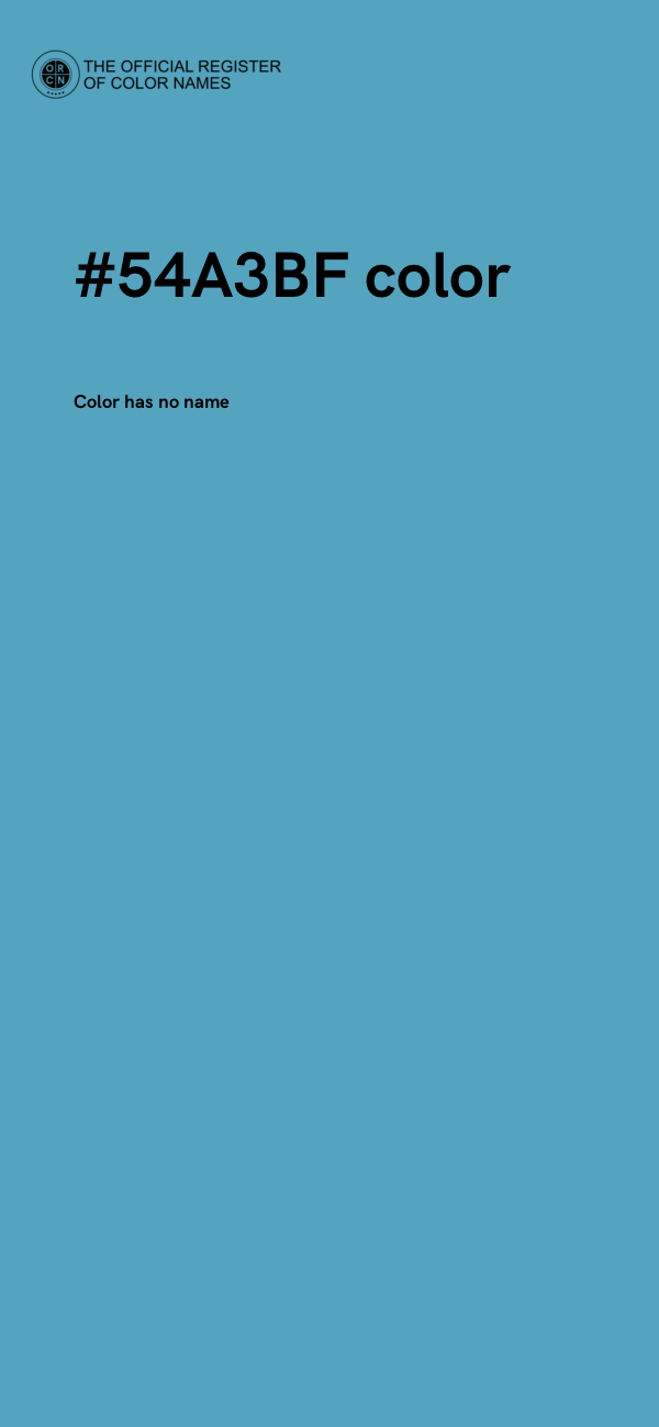 #54A3BF color image