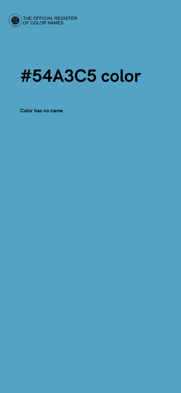 #54A3C5 color image