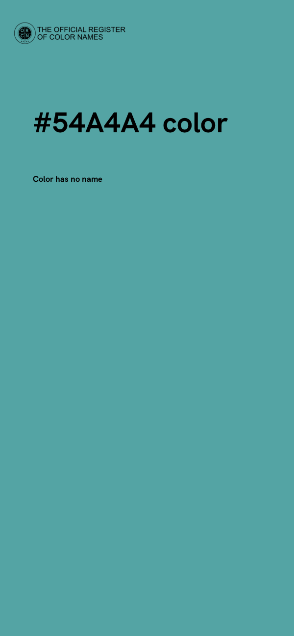 #54A4A4 color image