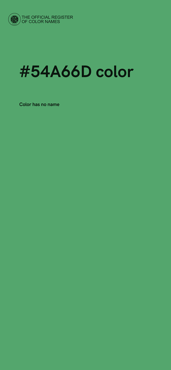 #54A66D color image