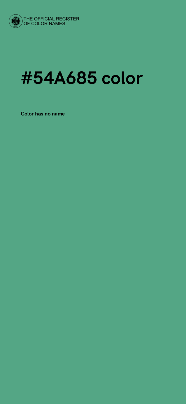 #54A685 color image