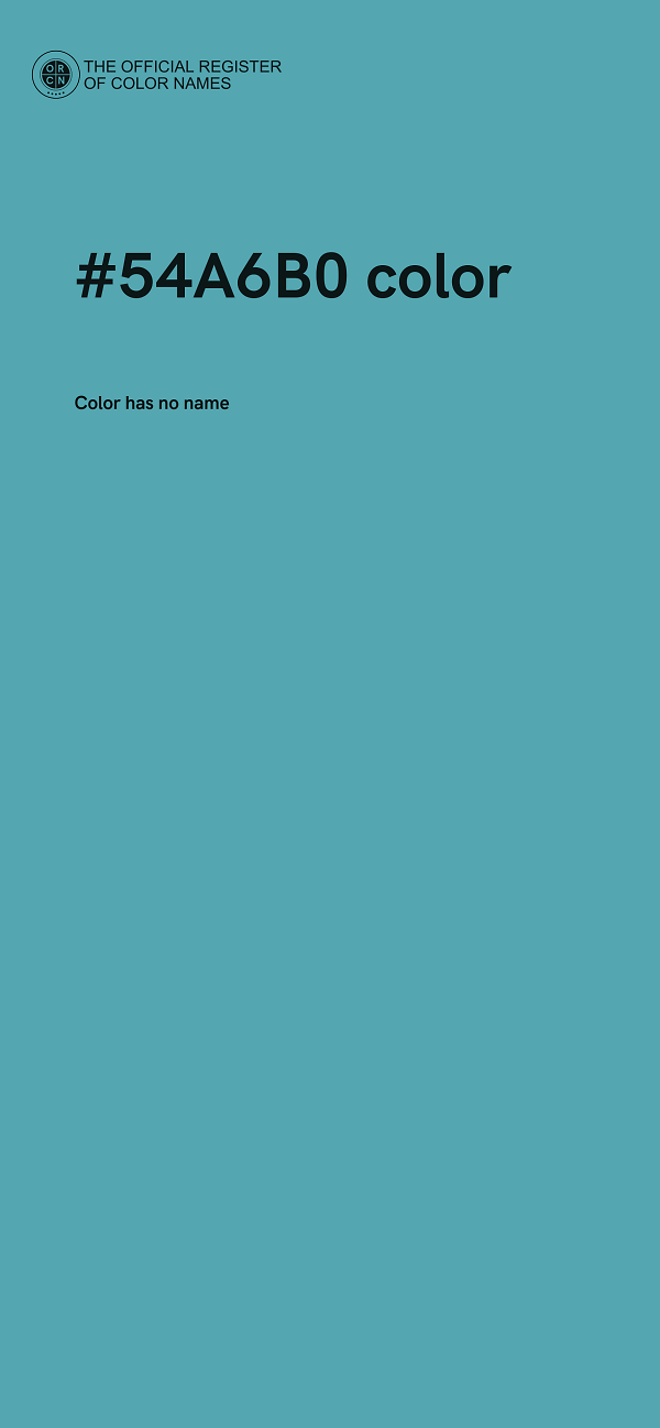 #54A6B0 color image