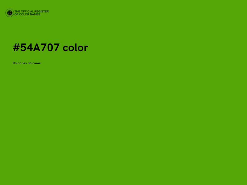 #54A707 color image
