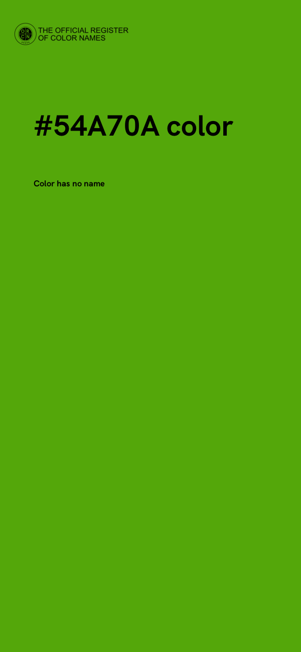 #54A70A color image