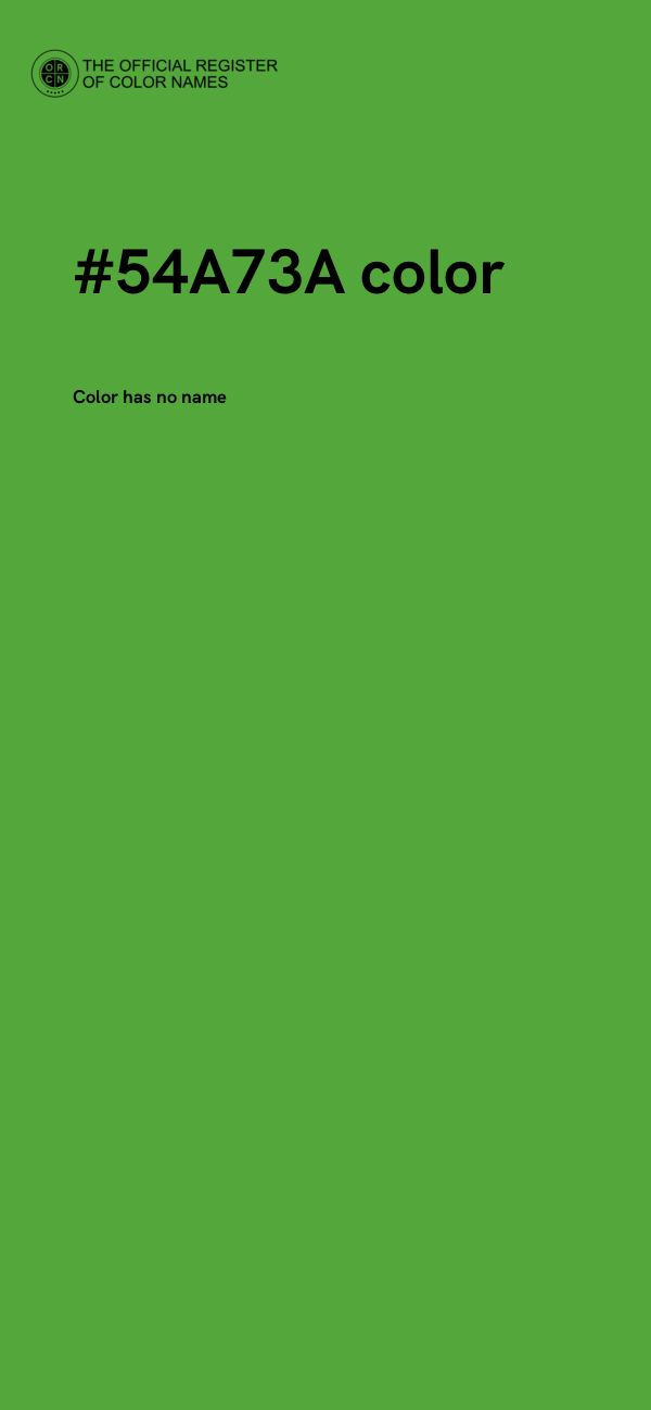#54A73A color image
