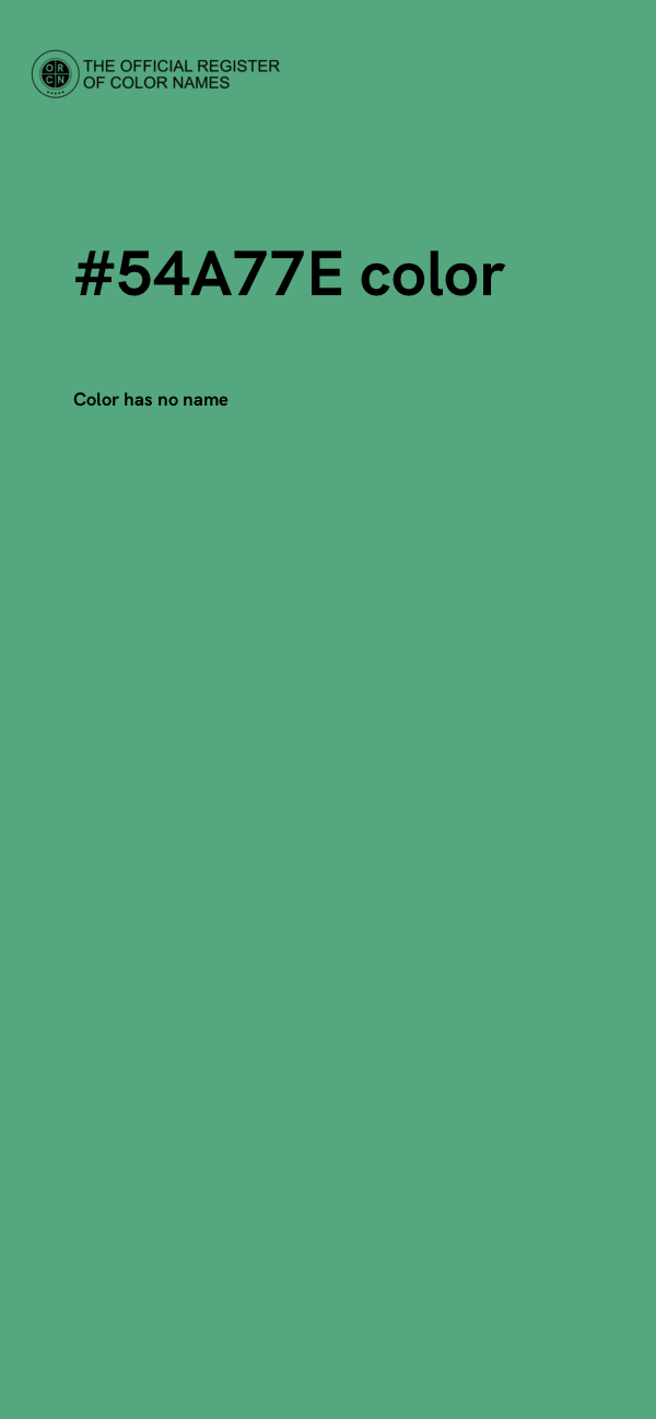 #54A77E color image