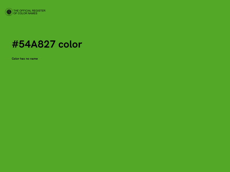 #54A827 color image