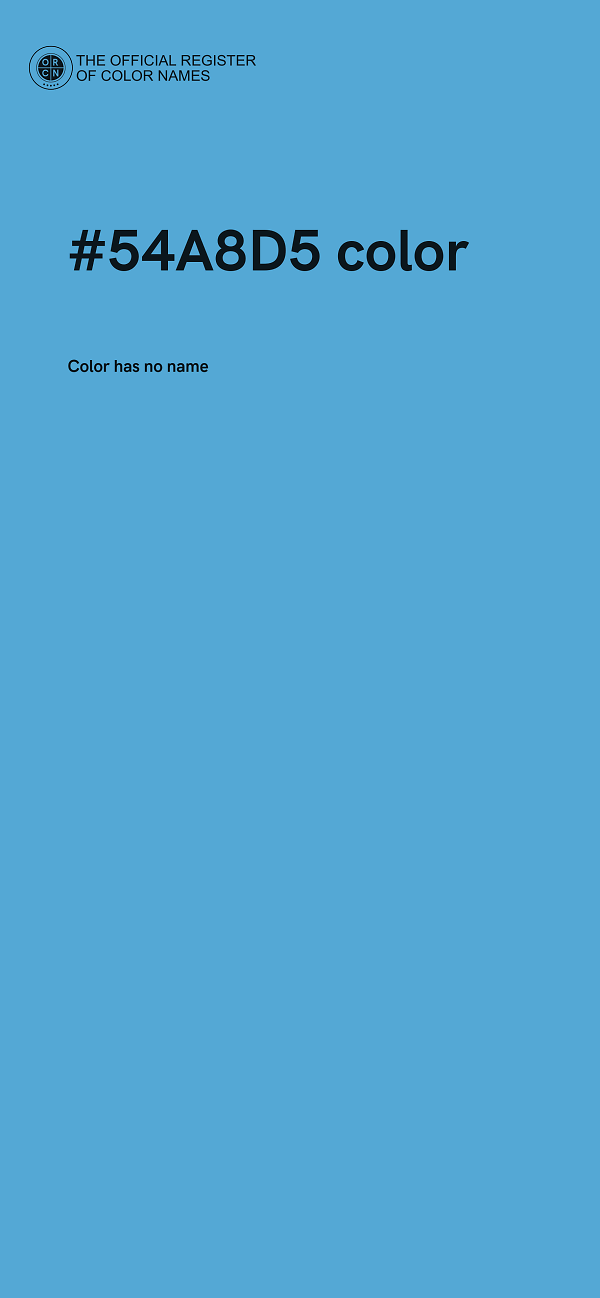 #54A8D5 color image