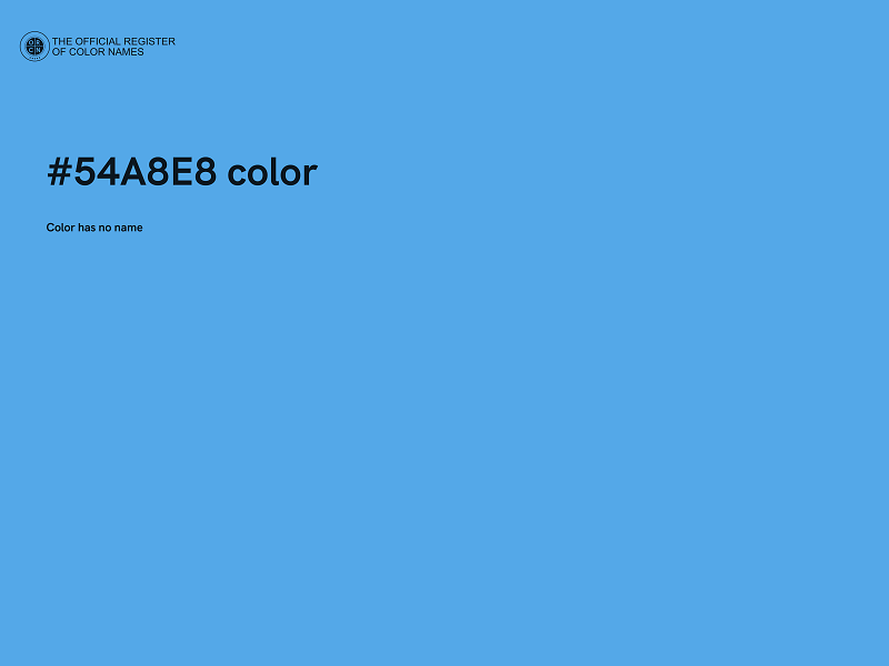 #54A8E8 color image