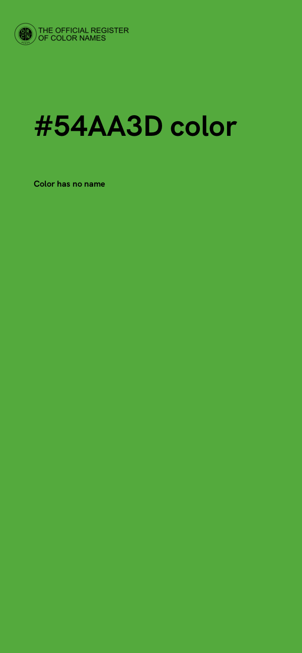#54AA3D color image