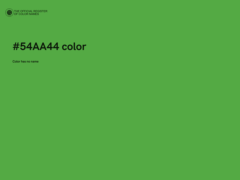 #54AA44 color image