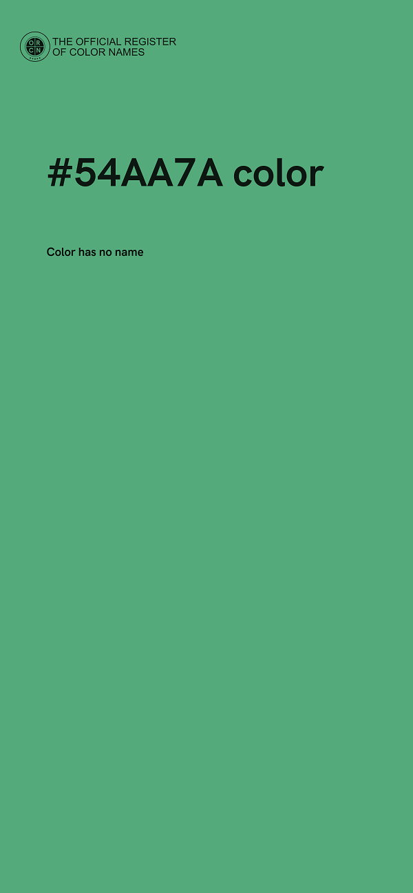 #54AA7A color image