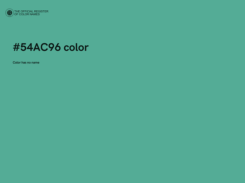 #54AC96 color image