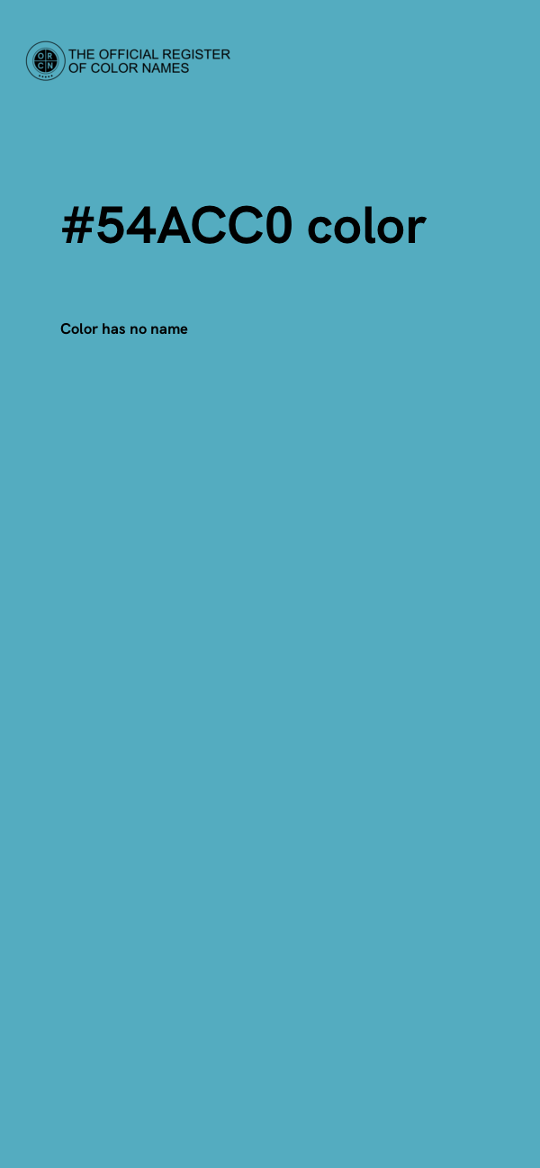 #54ACC0 color image