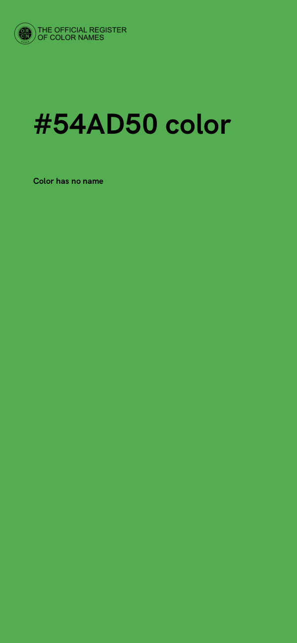 #54AD50 color image