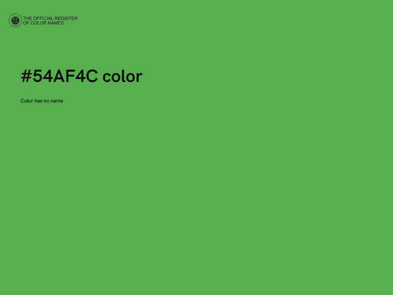 #54AF4C color image