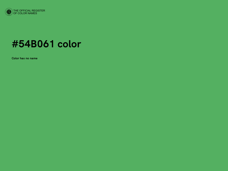 #54B061 color image