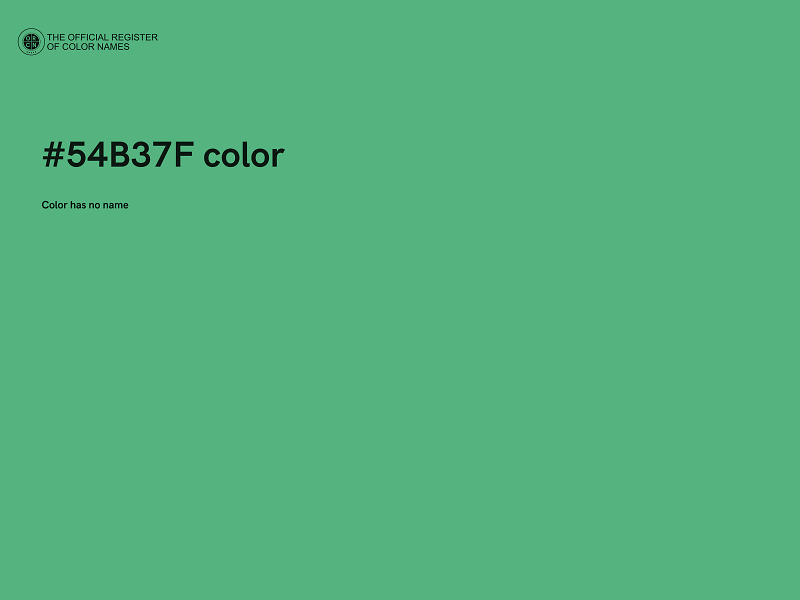 #54B37F color image