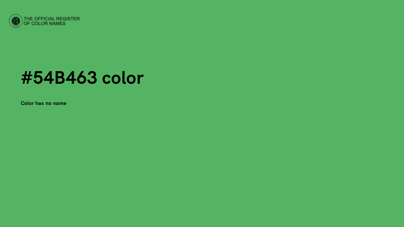 #54B463 color image