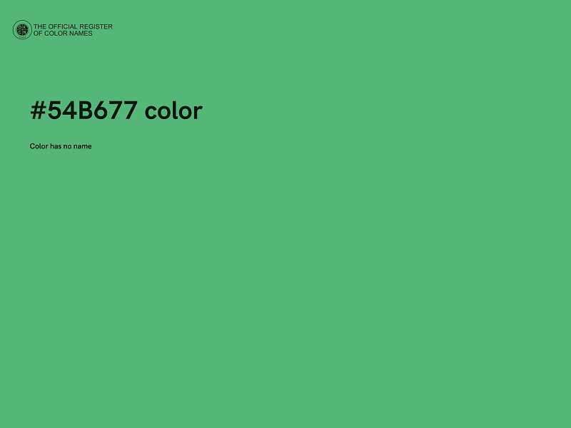 #54B677 color image