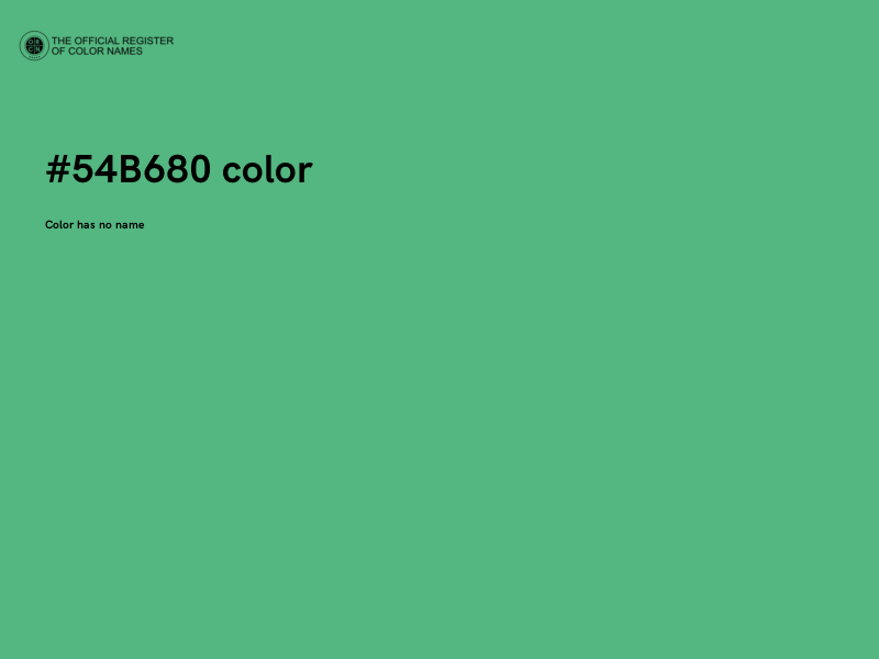 #54B680 color image