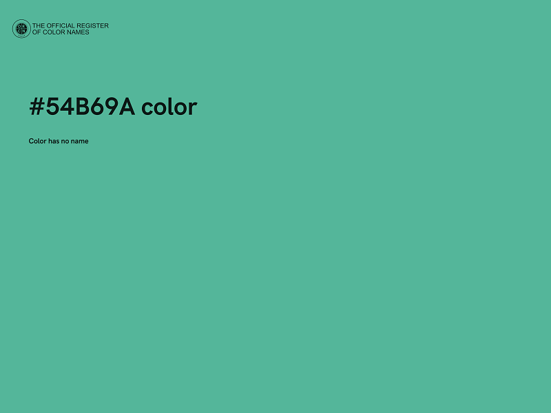 #54B69A color image