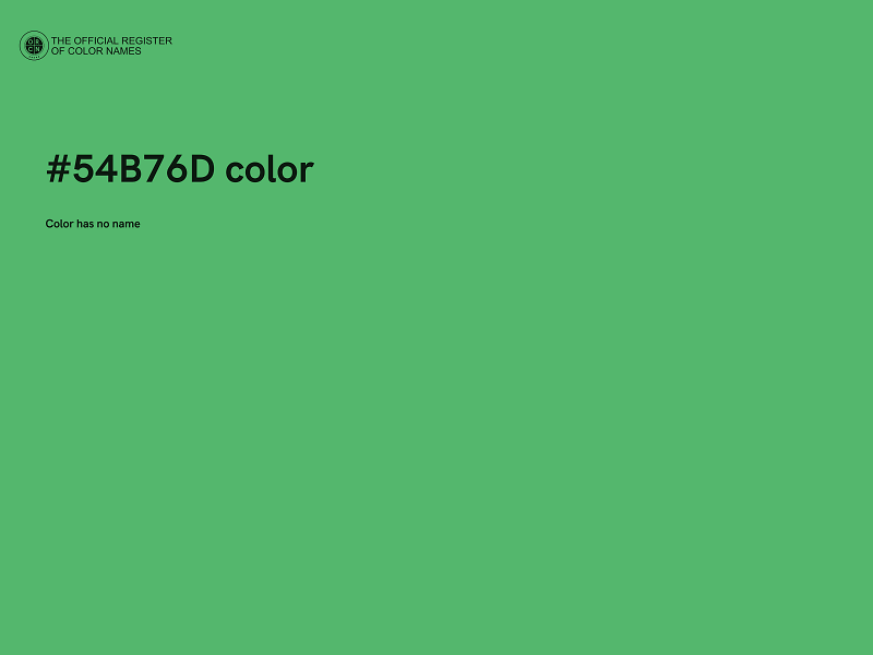#54B76D color image