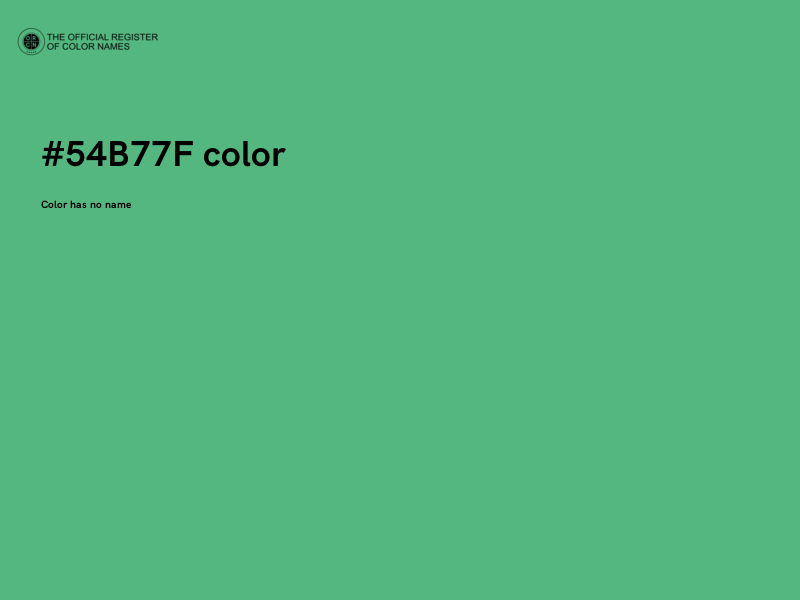 #54B77F color image