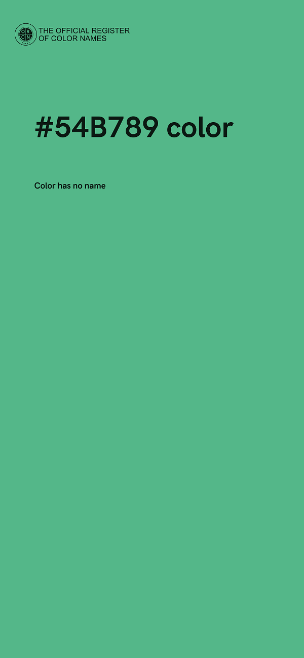 #54B789 color image