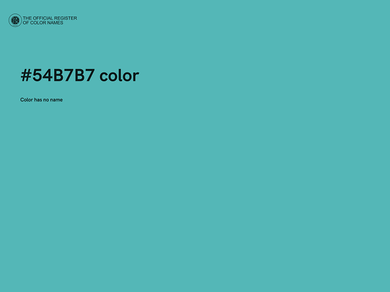 #54B7B7 color image