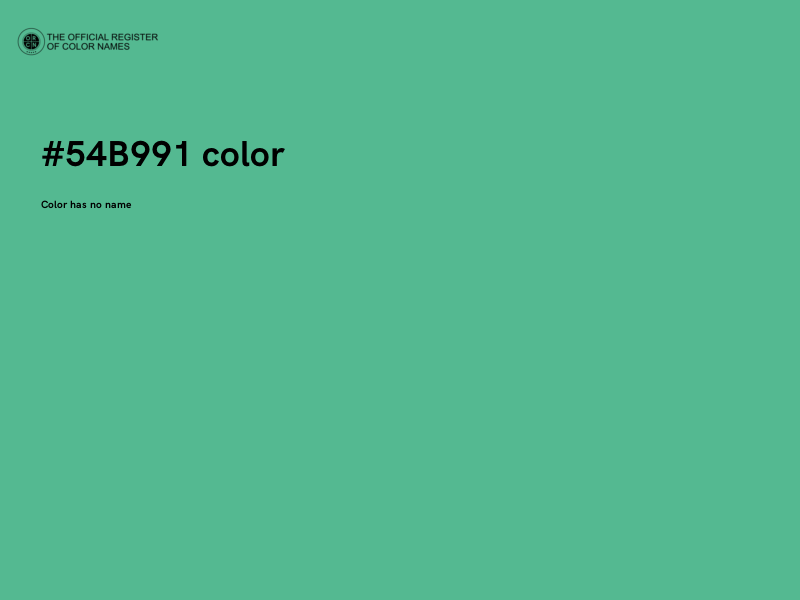 #54B991 color image