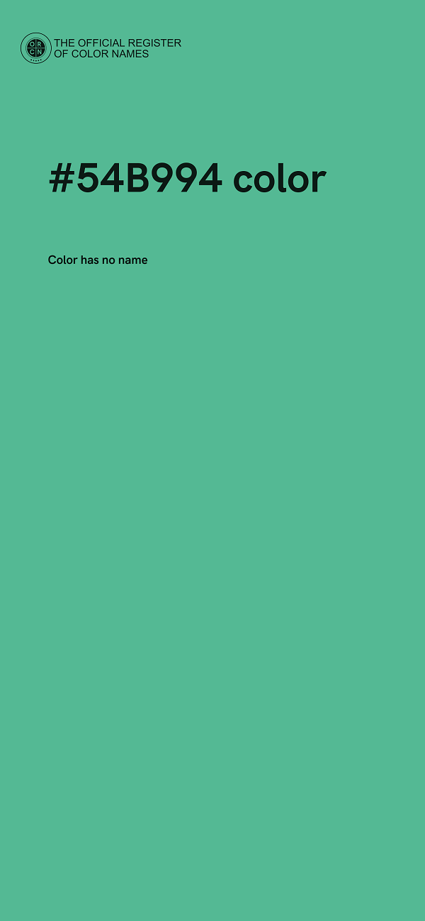 #54B994 color image