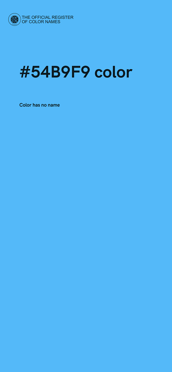 #54B9F9 color image