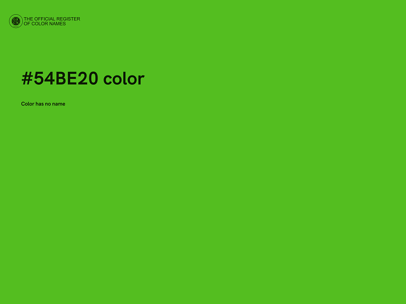 #54BE20 color image