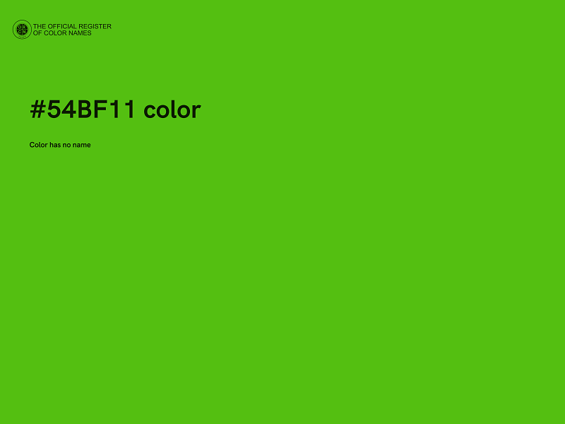 #54BF11 color image