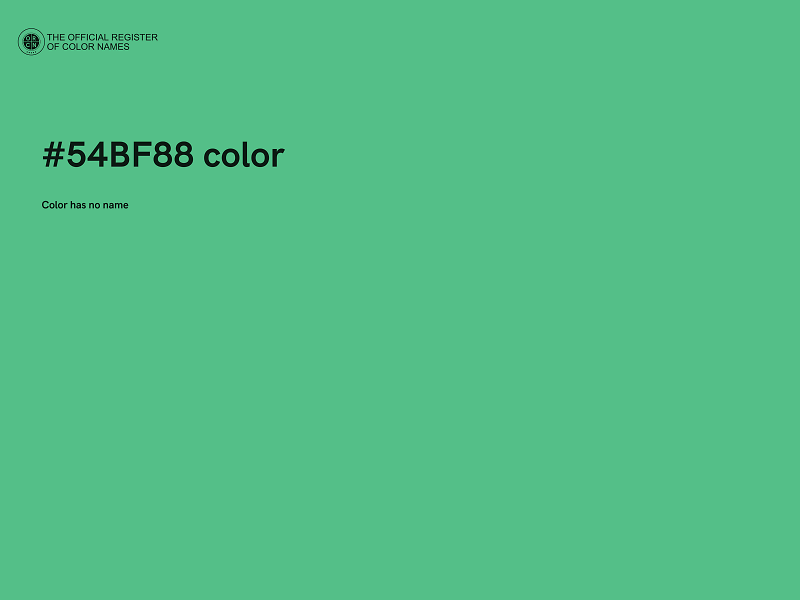 #54BF88 color image