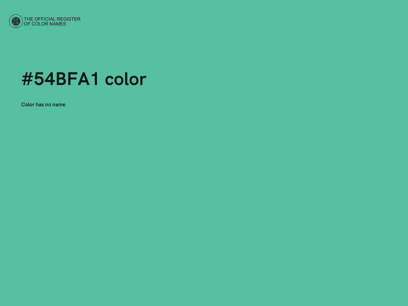 #54BFA1 color image