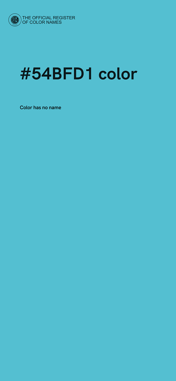 #54BFD1 color image