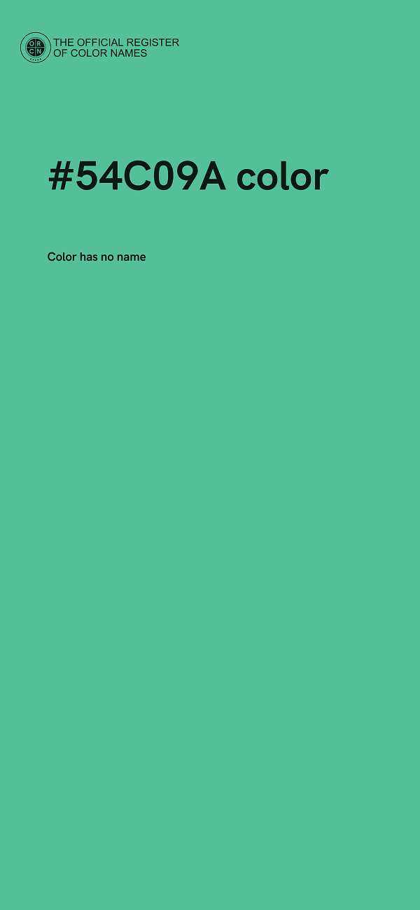 #54C09A color image