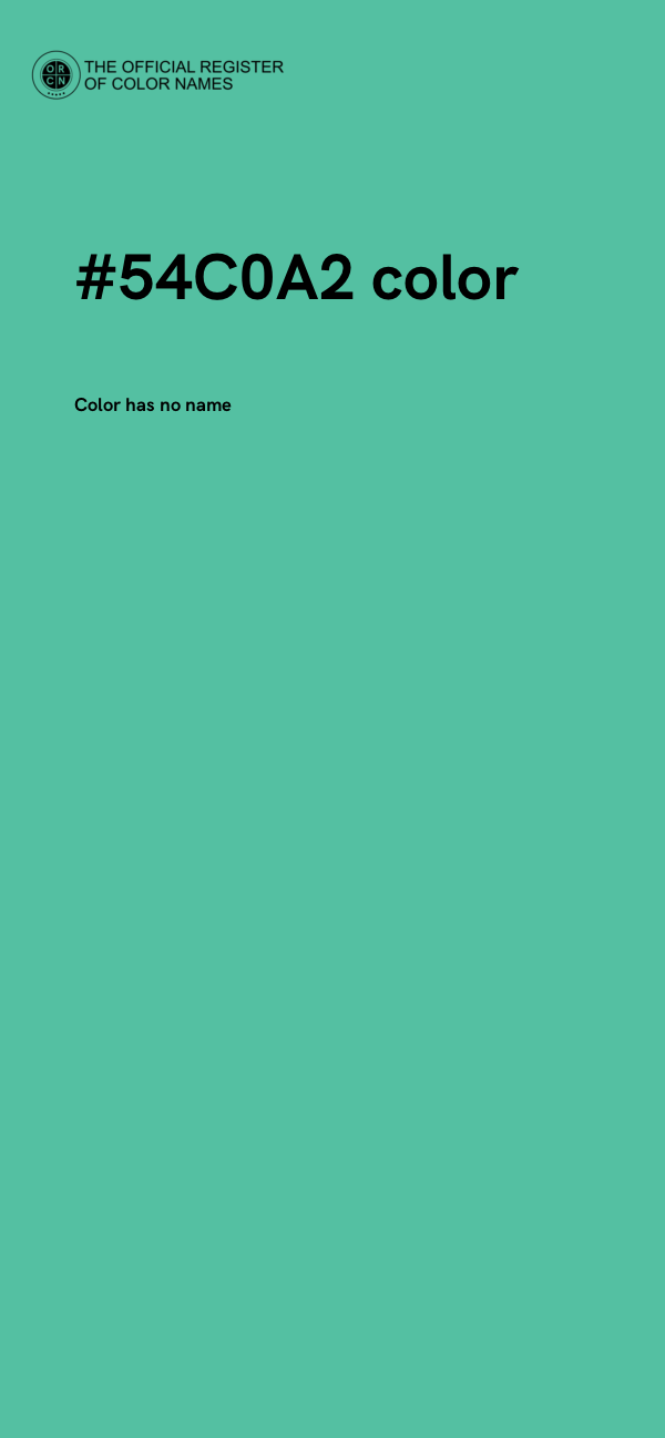 #54C0A2 color image