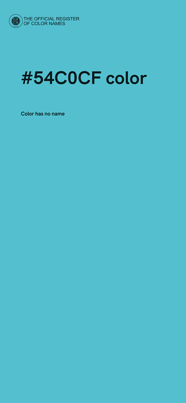 #54C0CF color image