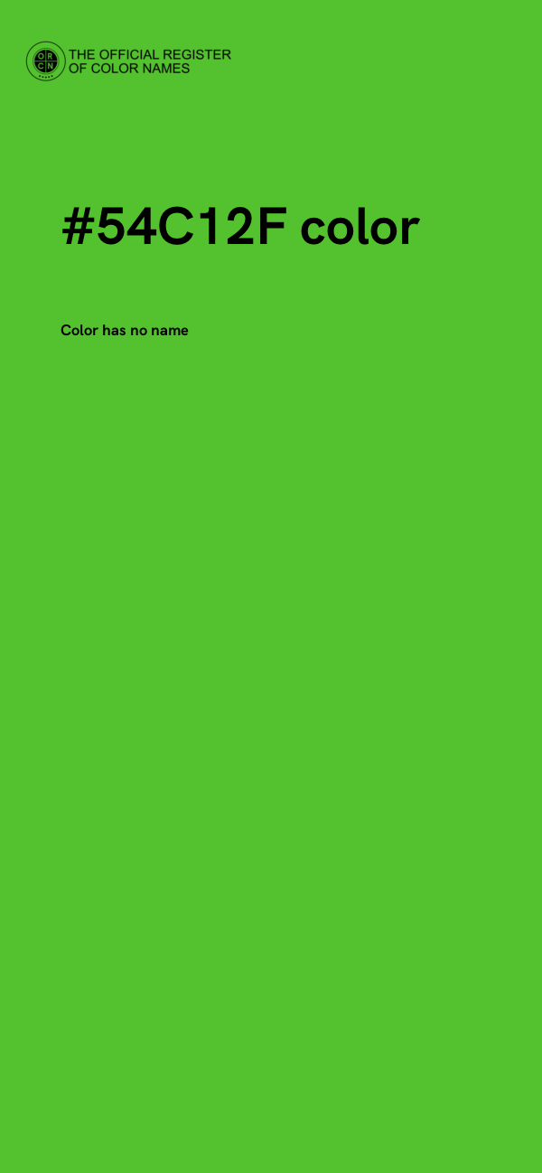 #54C12F color image